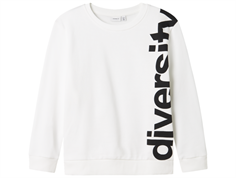 Name It bright white diversity printet sweatshirt